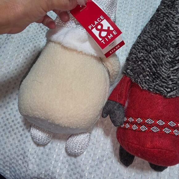 CHRISTMAS PLUSH SET OF 2 CHRISTMAS GMOMES SHELF SITTERS STUFFED - Picture 5 of 6